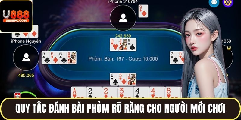 Quy trình cách chơi bài Phỏm U888